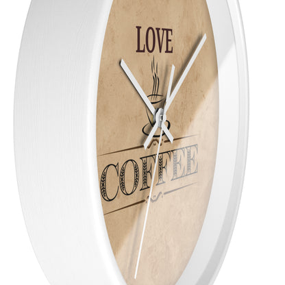 "Love Coffee" Kitchen Clock