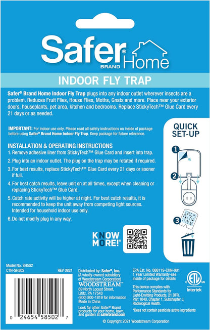 Safer Home SH502 Indoor Plug-In Fly Trap