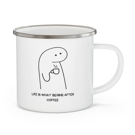 Coffee is Life - Enamel Mug