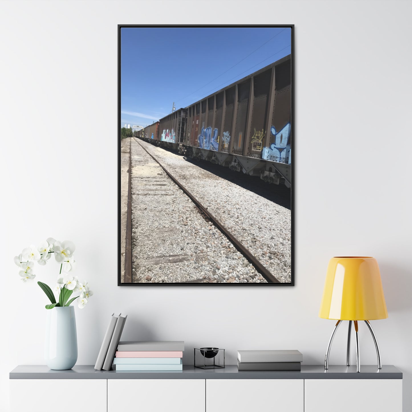 Train of Life Canvas Wraps, Vertical Frame