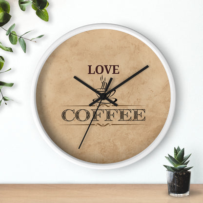 "Love Coffee" Kitchen Clock