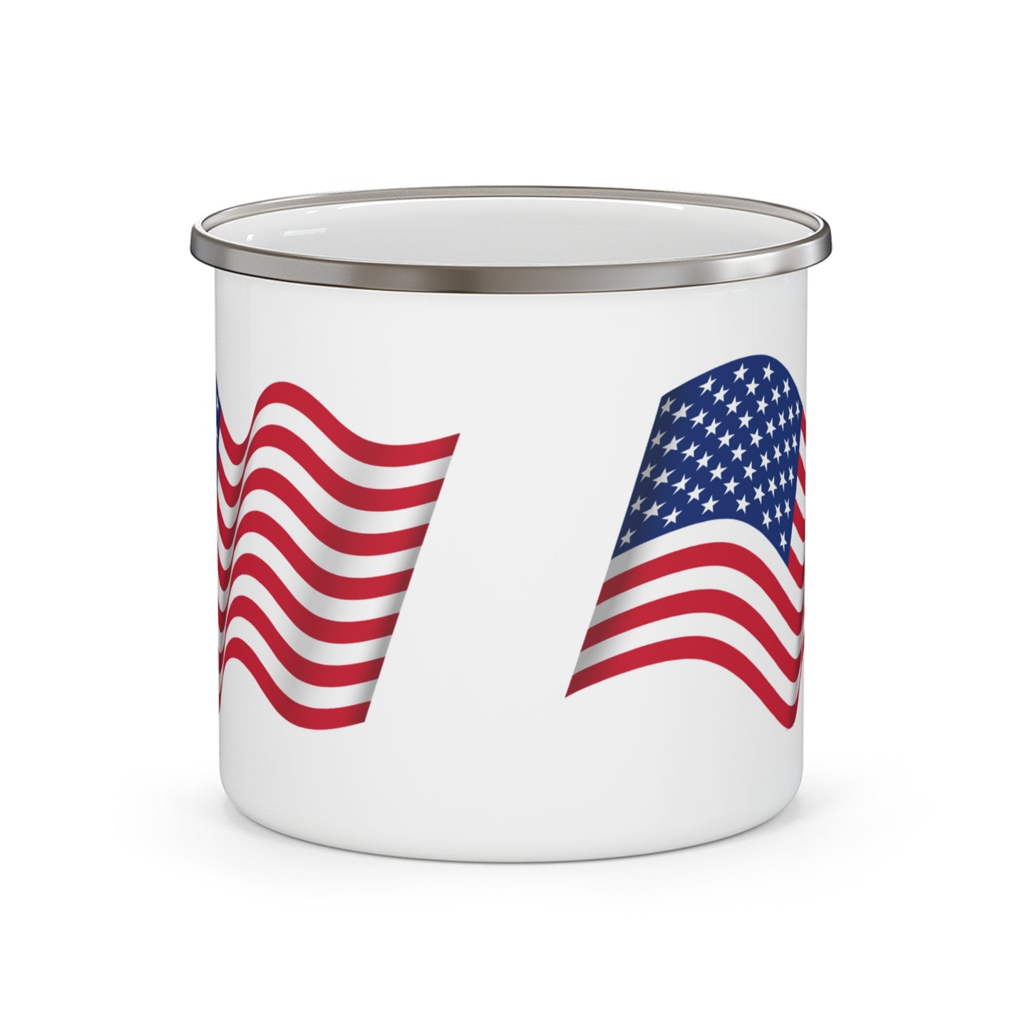 American Flag Enamel  Mug