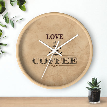 "Love Coffee" Kitchen Clock