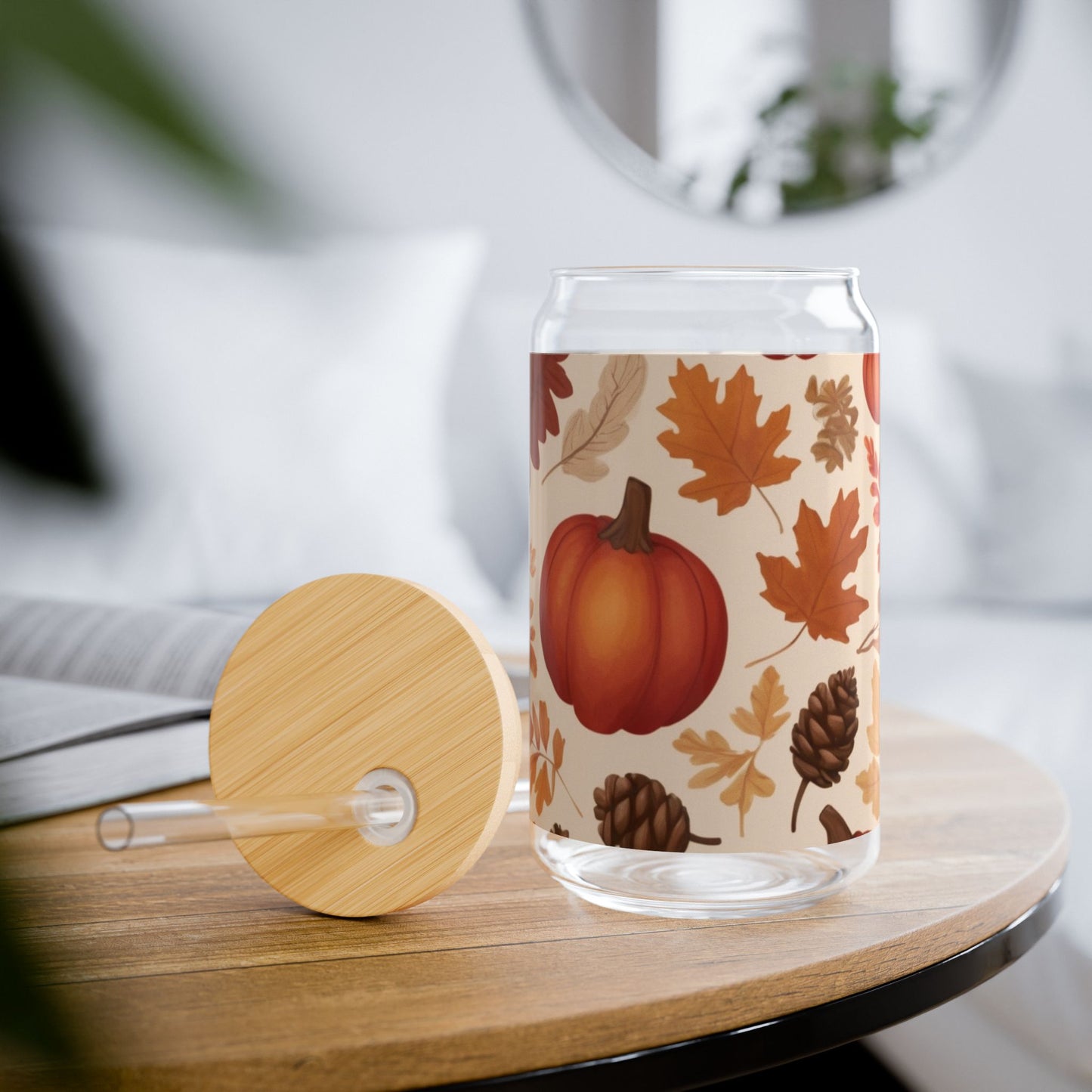 Fall Sipper Glass, 16oz