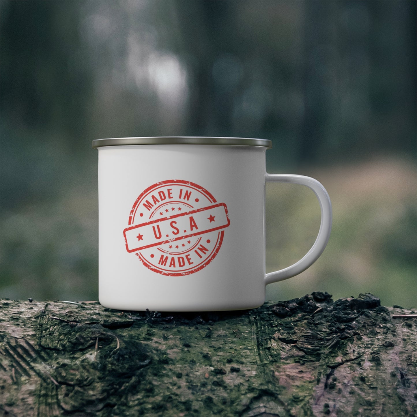 Made in USA - Enamel Camping Mug