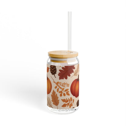 Fall Sipper Glass, 16oz