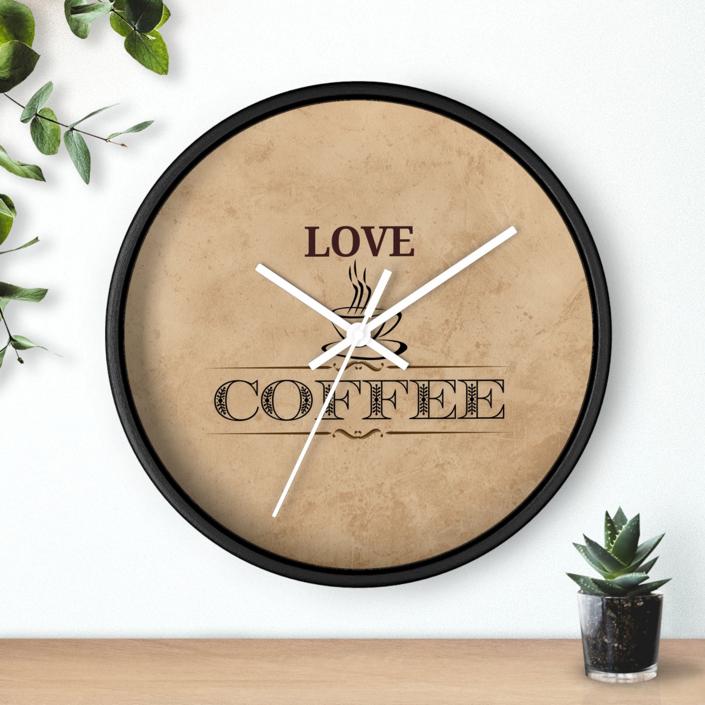 "Love Coffee" Kitchen Clock