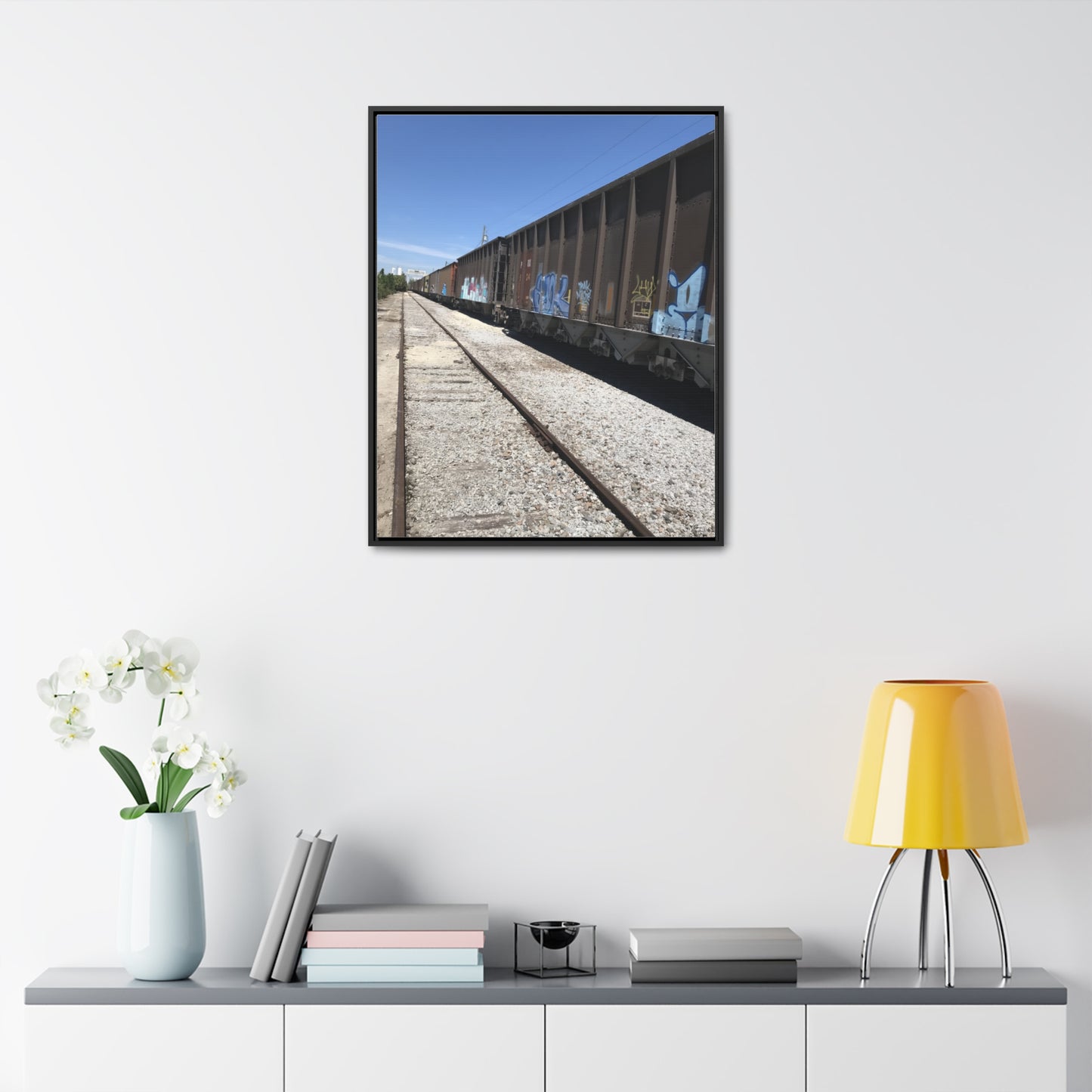 Train of Life Canvas Wraps, Vertical Frame