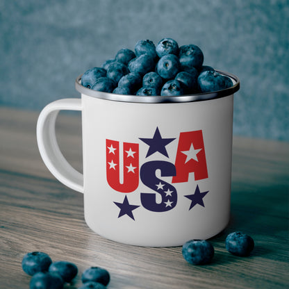 USA - Enamel Camping Mug