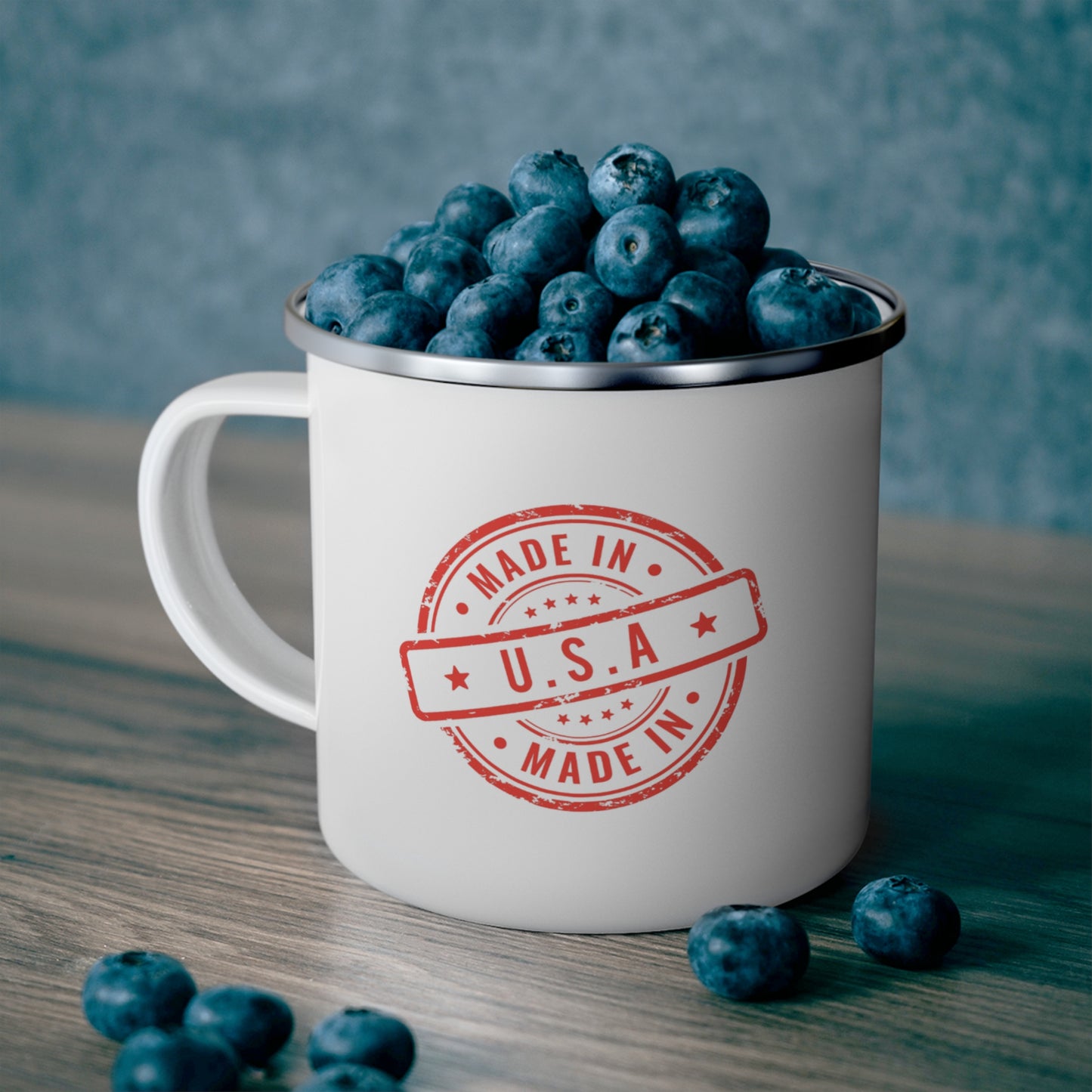 Made in USA - Enamel Camping Mug