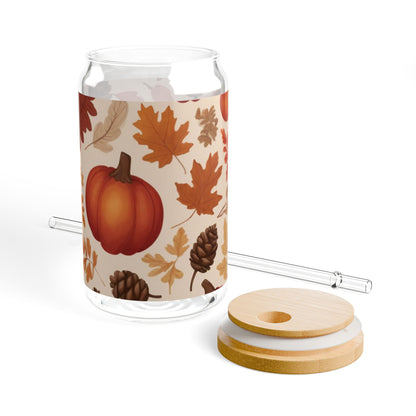 Fall Sipper Glass, 16oz