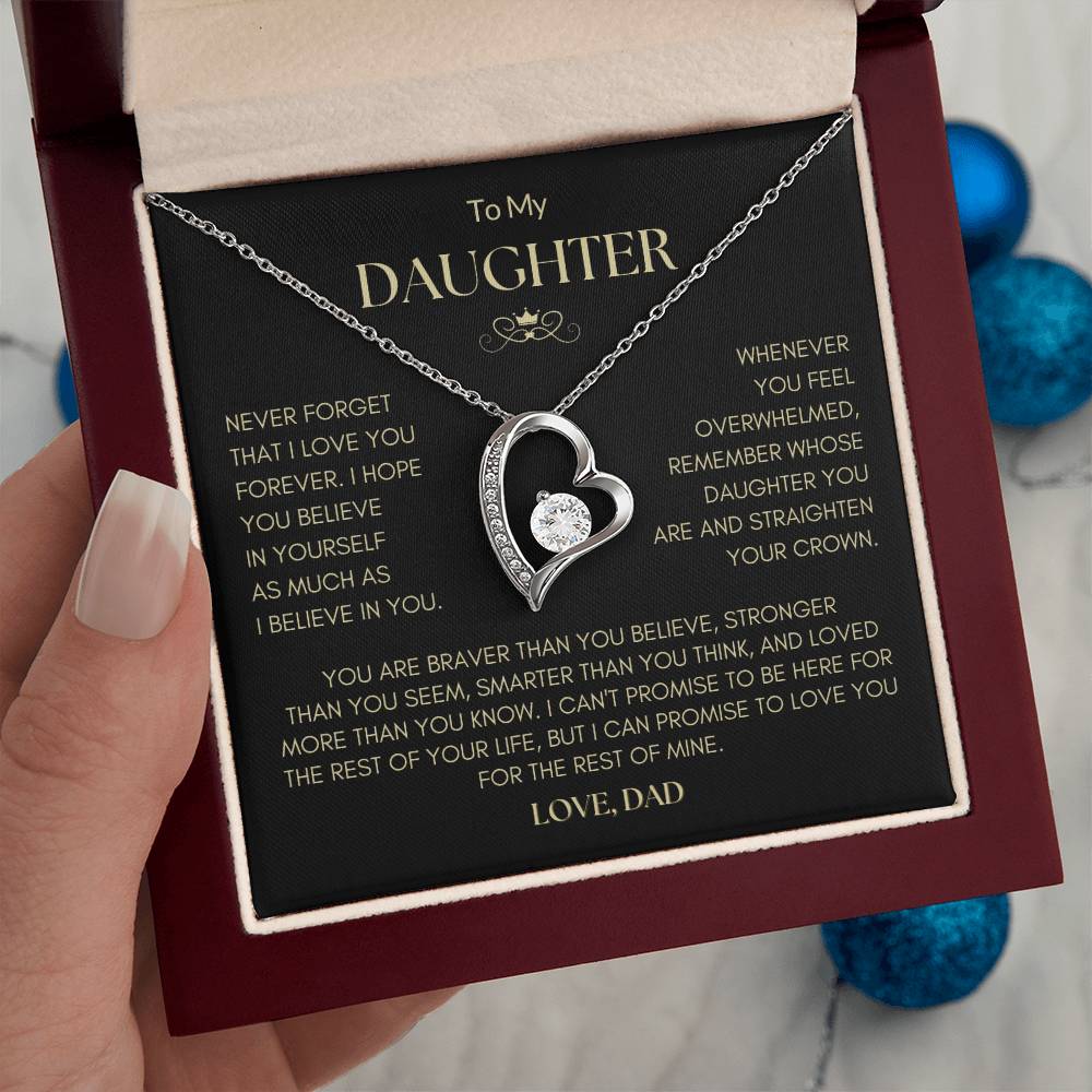 To My Daughter - I Believe in you - Necklace