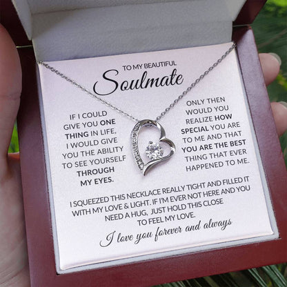 To My Beautiful Soulmate - Forever Love Necklace