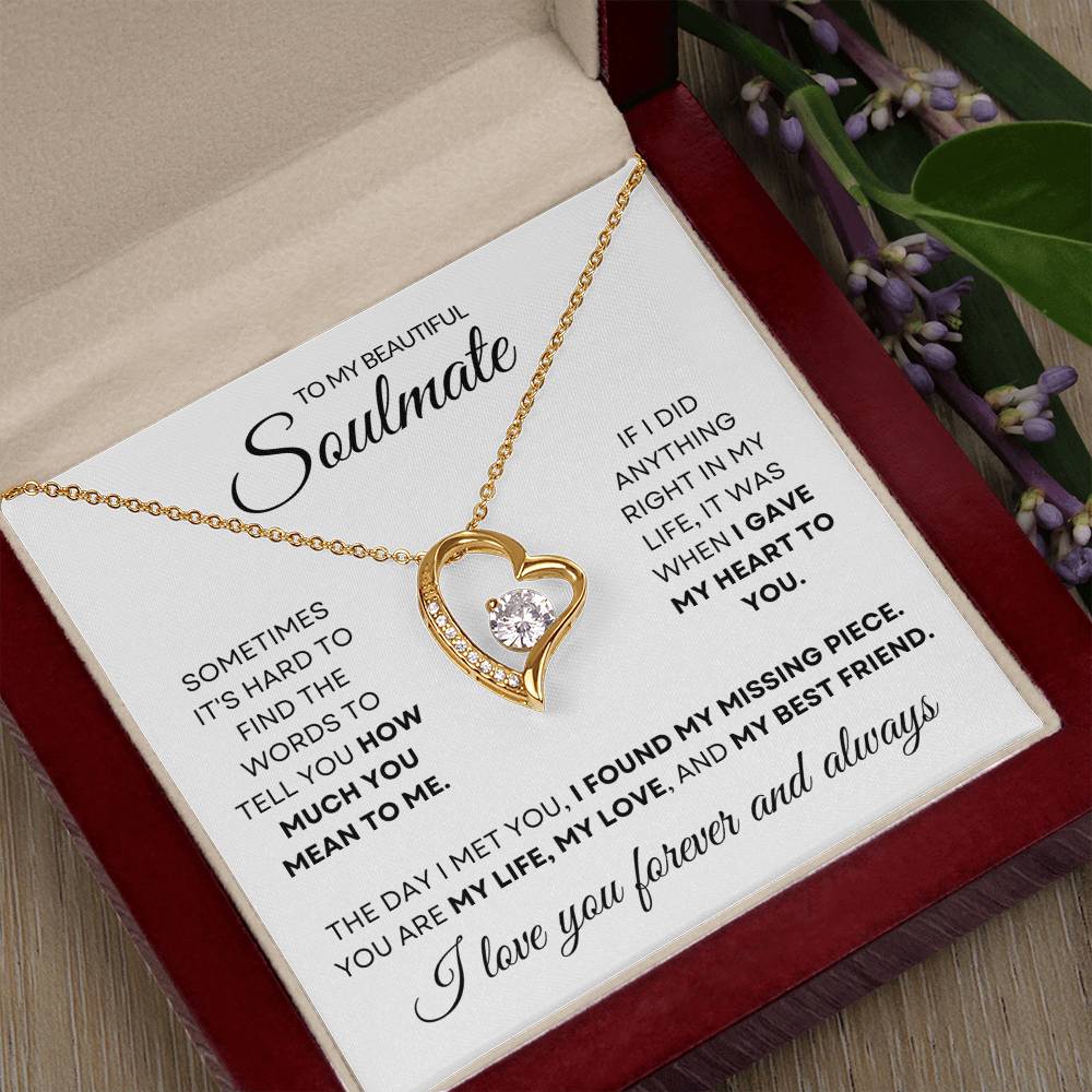 To My Soulmate - Forever Love Necklace