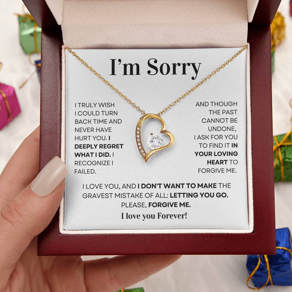 I am Sorry - Forever Love Necklace