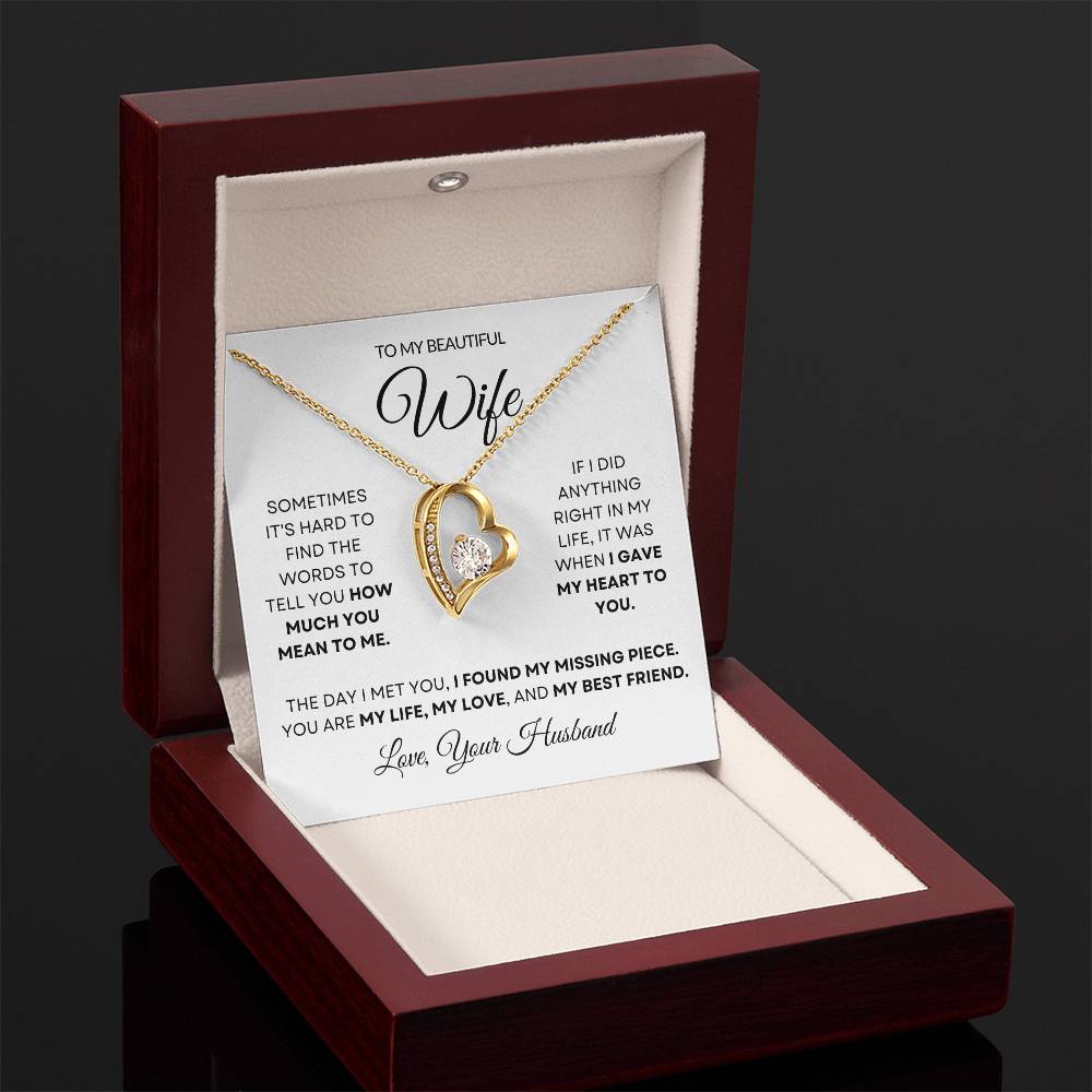 To My Wife - Forever Love Necklace