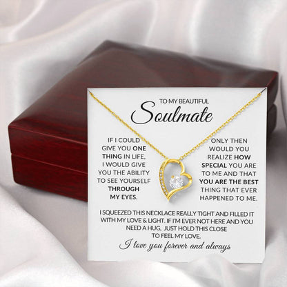 To My Beautiful Soulmate - Forever Love Necklace