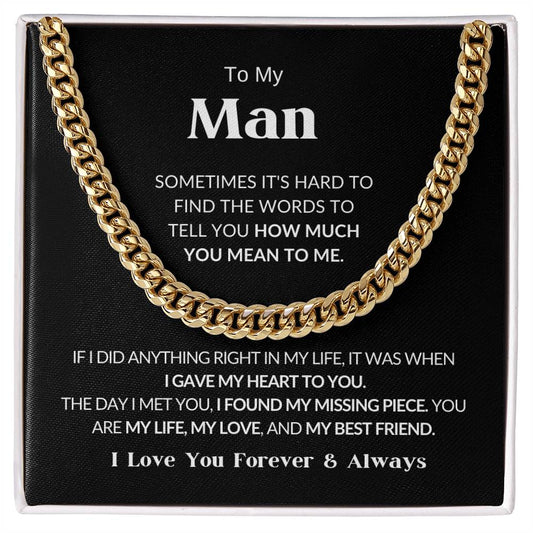 To My Man - Cuban Link Chain