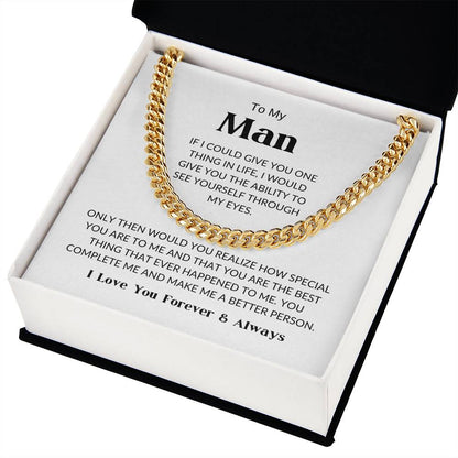 To My Man - Cuban Link Chain