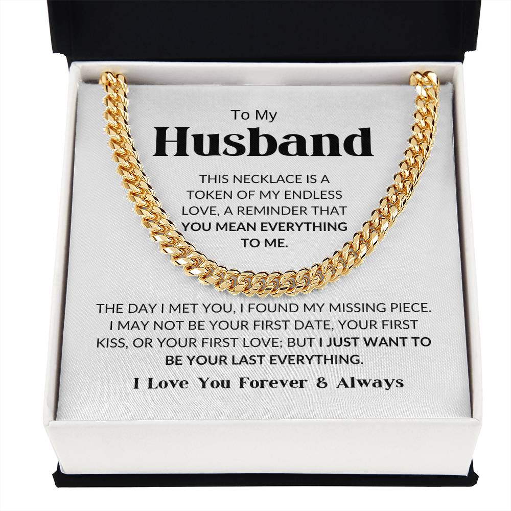 To My Husband - Cuban Link Chain