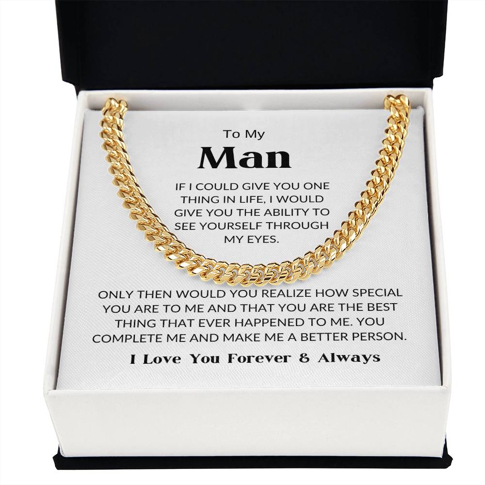 To My Man - Cuban Link Chain