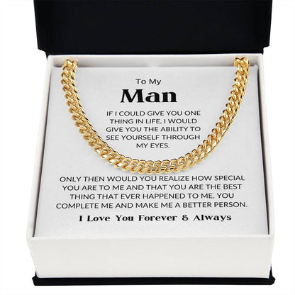 To My Man - Cuban Link Chain