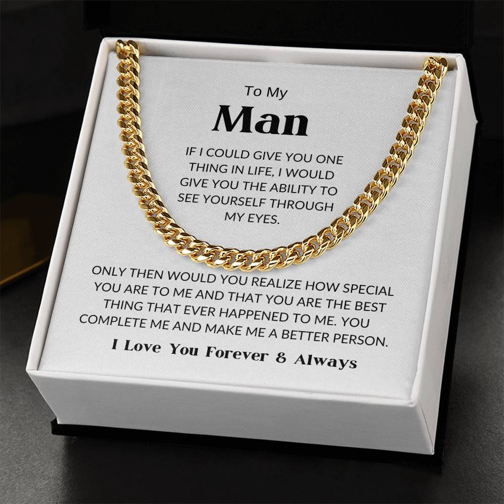 To My Man - Cuban Link Chain