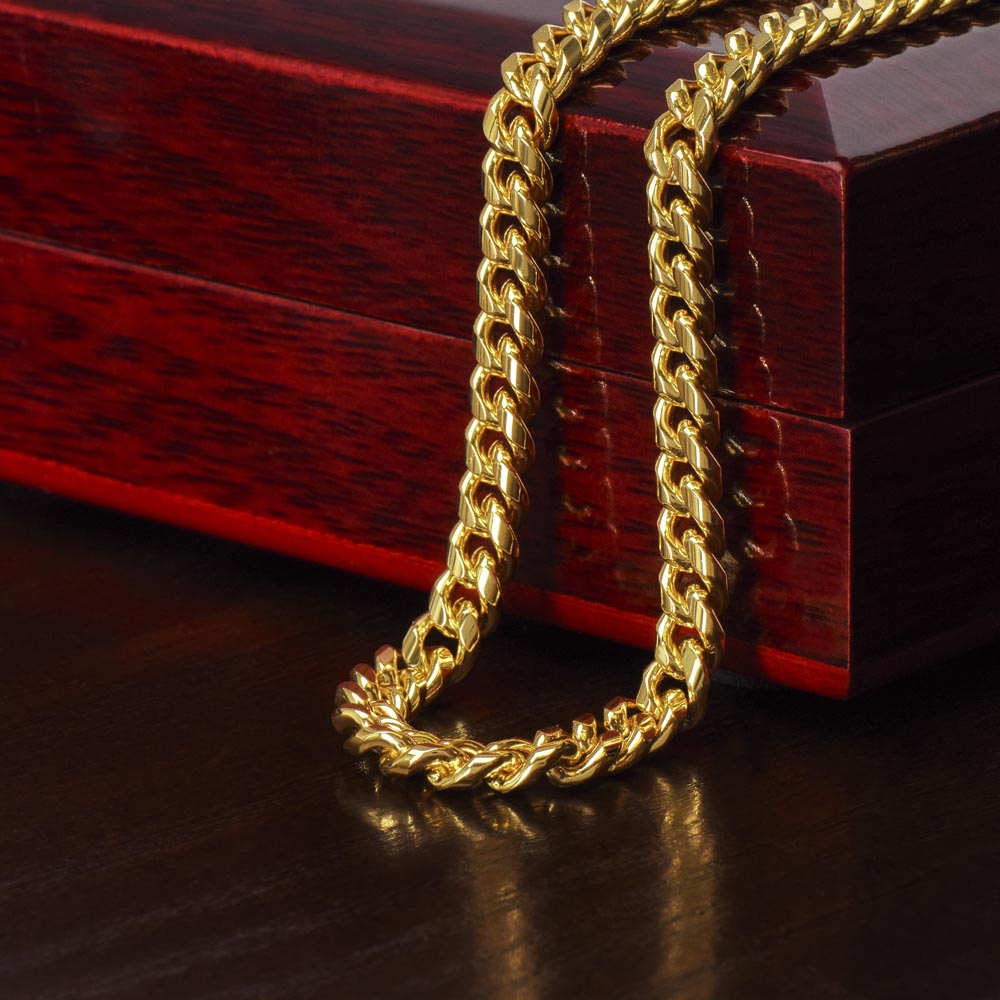 To My Son  - Cuban Link Chain