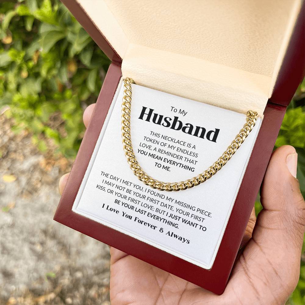 To My Husband - Cuban Link Chain