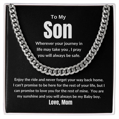 To My Son - Cuban Link Chain