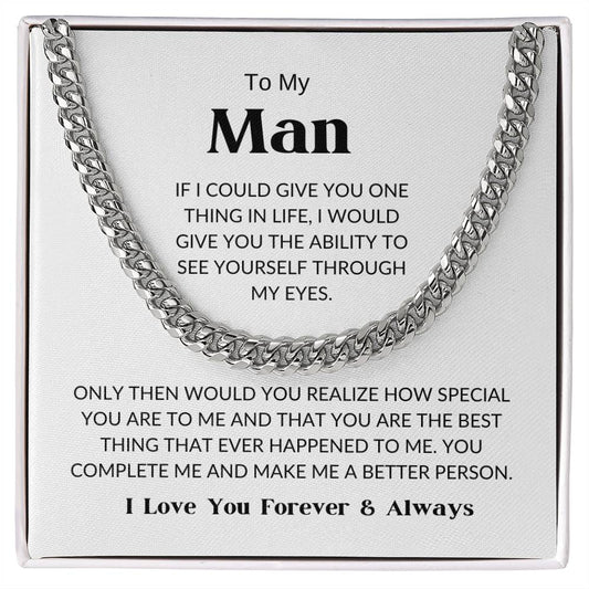 To My Man - Cuban Link Chain