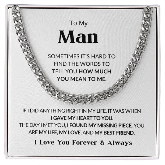 To My Man - Cuban Link Chain