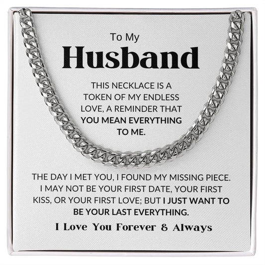 To My Husband - Cuban Link Chain