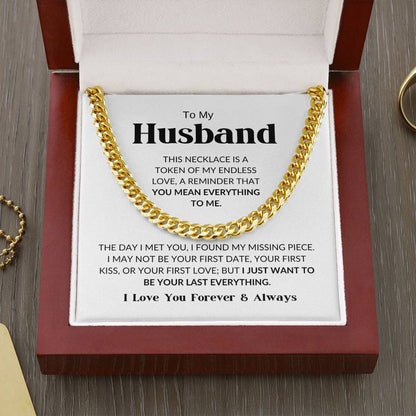 To My Husband - Cuban Link Chain