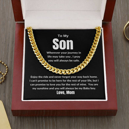 To My Son - Cuban Link Chain