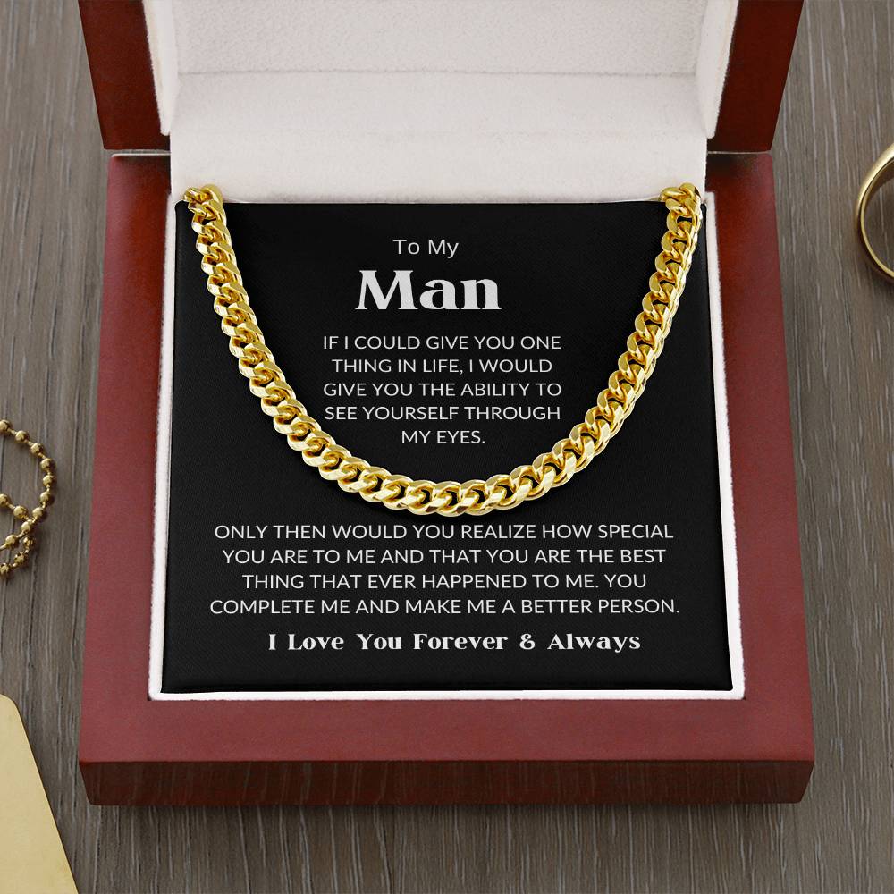 To My Man - Cuban Link Chain