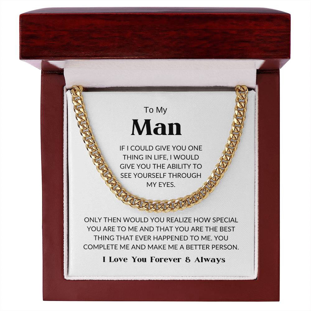 To My Man - Cuban Link Chain