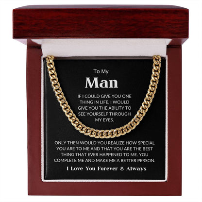 To My Man - Cuban Link Chain