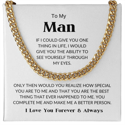 To My Man - Cuban Link Chain