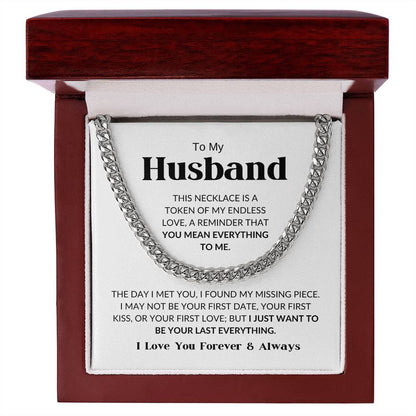 To My Husband - Cuban Link Chain