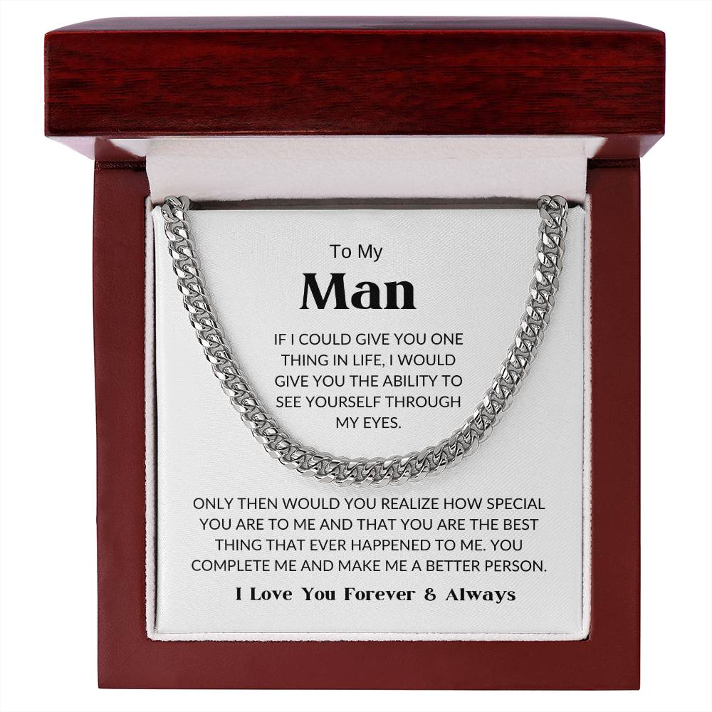 To My Man - Cuban Link Chain