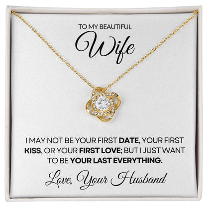 To My Wife  - Love Knot Necklace