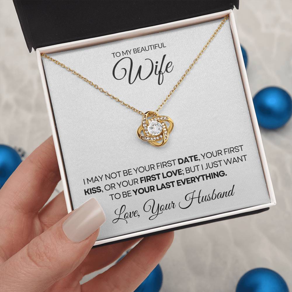 To My Wife  - Love Knot Necklace