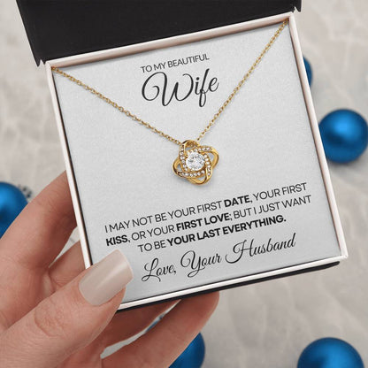 To My Wife  - Love Knot Necklace