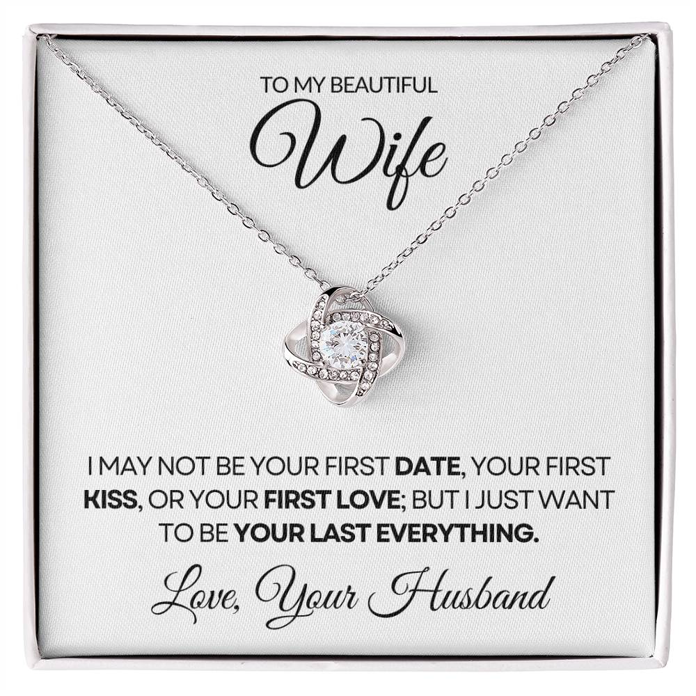 To My Wife  - Love Knot Necklace