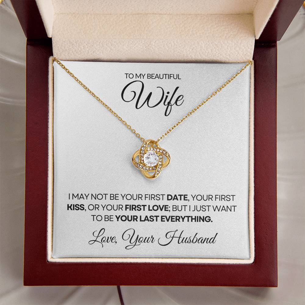 To My Wife  - Love Knot Necklace