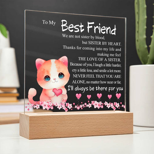 To My Best Friend - Acrylic Love Lamp