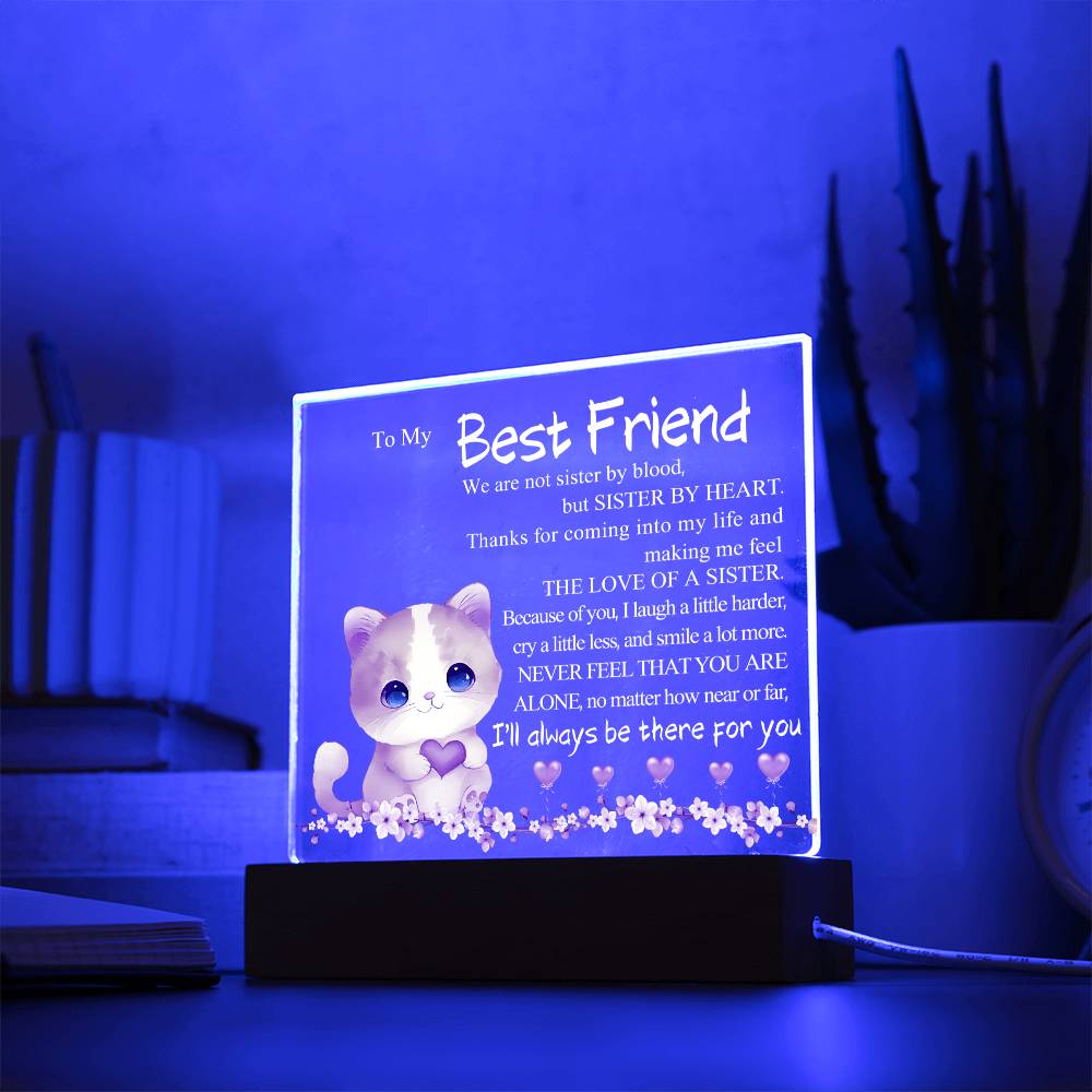 To My Best Friend - Acrylic Love Lamp