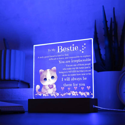 'To My Bestie' Glowing Acrylic Lamp 💖Illuminating Your Friendship with Radiance!