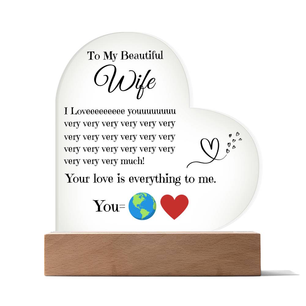 My Love Story | Handcrafted Heart Keepsake for My Wife